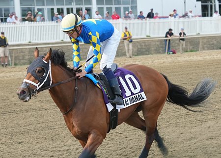 Taj Mahal cruises to victory in the Federico Tesio Stakes at Laurel Park