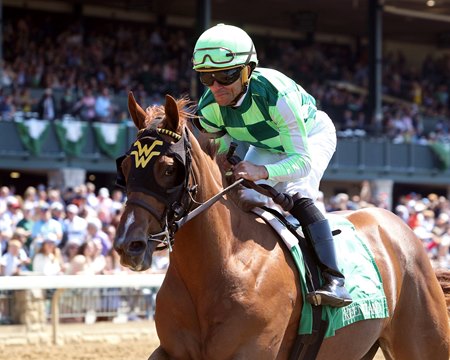 Skara Brae, a daughter of Golden Pal, wins on debut at Keeneland