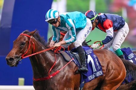 Romantic Warrior clinches the Triple Crown with a victory in the Standard Chartered Champions & Chater Cup at Sha Tin Racecourse
