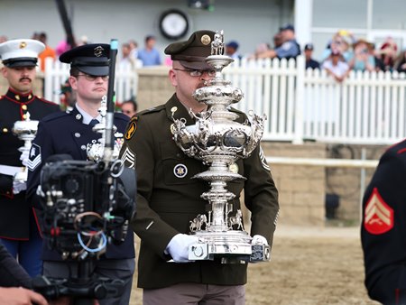 The Woodlawn Vase made the trip to Laurel Park for the Preakness Stakes