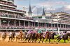 First turn in the 2026 Kentucky Derby at Churchill Downs