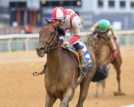 Growth Equity wins the Peter Pan Stakes at Aqueduct Racetrack