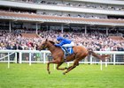Notable Speech (William Buick, Godolphin blue) wins the Lockinge
Newbury 16.5.26 Pic: Edward Whitaker