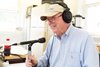 Ercel Ellis and his wife Jackie have been hosting a radio show called "Horse Tales" at the Thoroughbred Training Center in Lexington for more than 15 years. They pair spend the two hour show handicapping races talking to local people in the horse industry and plug many businesses with advertisements, Saturday, July 08, 2017  at Thoroughbred Center in Lexington.