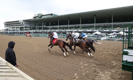 Racing at Monmouth Park
