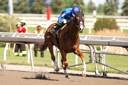 Maycocks Bay leads throughout in the Eclipse Stakes at Woodbine