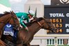 Imaginationthelady wins the Gr.2 Edgewood S. with Tyler Gaffalione for trianer Brendan Walsh and owner Mark Dobbin.