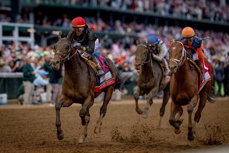 Golden Tempo outfinishes Renegade to win the Kentucky Derby at Churchill Downs
