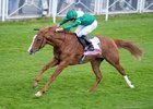 Benvenuto Cellini (Ryan Moore) head to victory in the Chester Vase Stakes
Chester 6.5.26 Pic: Edward Whitaker