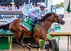 Shred the Gnar with Luis Saez wins the La Troienne (G1) at Churchill Downs in Louisville, Ky., on May 1, 2026 


