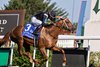 Lagynos wins the Gr. III Arlington Stakes for Jose Ortiz, trainer Steve Asmussen, and owner HRH Prince Sultan Bin Mishal Al Saud.