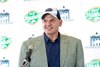 Dr. Chris Samaha, who runs BCAP (Backstretch Community Assistance Program) was named the 2026 of the Virgil "Buddy" Raines Award at the Monmouth Park Opening Day Press Conference and Luncheon at Monmouth Park Racetrack in Oceanport, NJ.  Photo By Bill Denver/EQUI-PHOTO