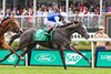Classic Q wins The Longines Churchill Distaff Turf Mile (Gr. 2) with jockey John Velazquez for trainer Mark Casse and owners Gary Barber, Blue Crevalle Racing (Hugh Dailey) and Eclipse Thoroughbred Partners (Aron Wellman).
