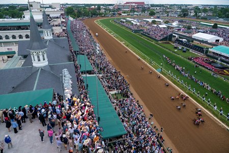 A strong Kentucky Derby week helped lift Churchill Downs Inc. to record second quarter numbers