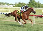 Warming #4 with John Velazquez riding won the $150,000 Grade III Gallorette Stakes at Laurel Racecourse on Saturday May 16, 2026. Photo By Bill Denver/EQUI-PHOTO