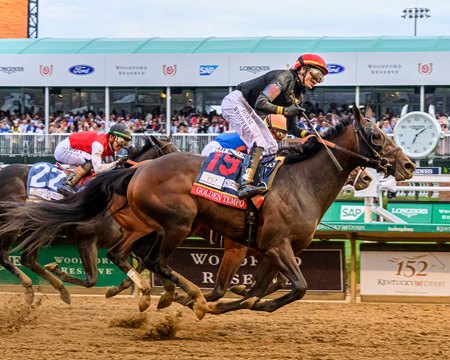 Golden Tempo wins the Kentucky Derby at Churchill Downs