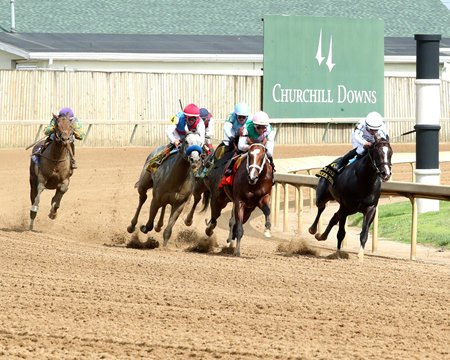 Racing at Churchill Downs