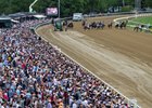 Headed to the turf course for the Resorts World Casino Manhattan (G1) at Saratoga in Saratoga Springs, N.Y., on June 6, 2026.