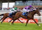 Sun Goddess (Ryan Moore) winners of the Gr.2 Airlie Stud Stakes.
The Curragh.
Photo: Patrick McCann/Racing Post
27.06.2026