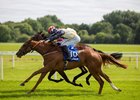Sparan Nua and Nathan Crosse winning the Gr.3 Munster Oaks.
Cork.
Photo: Patrick McCann/Goffs
14.06.2026