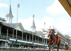 Deep Flame wins the 2026 Maxfield Stakes at Churchill Downs