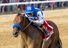 Nysos with Flavien Prat wins the Hill 'N' Dale Metropolitan (G1) at Saratoga in Saratoga Springs, N.Y., on June 6, 2026.