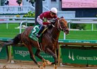 Magnitude with Jose Ortiz wins the Stephen Foster (G1) at Churchill Downs on June 27, 2026. 