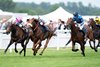 Giavellotto (Oisin Murphy,) gets his head in front of Kalpana (Colin Keane) as Christophe Soumillon loses his iron aboard Goliath to win the Hardwicke
Ascot 20.6.26 Pic: Edward Whitaker