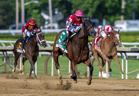 Nitrogen rolls in the Ogden Phipps Stakes at Saratoga Race Course