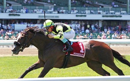 Gimme a Nother wins the Eatontown Stakes at Monmouth Park