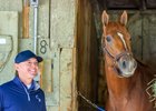 Chad Brown with Emerging Market
Training at Saratoga and the Oklahoma track in Saratoga Springs, N.Y., on June 3, 2026. 
