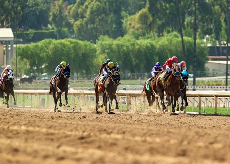 Racing at Santa Anita Park