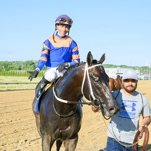Chip Honcho, under Jose Ortiz, after scoring a victory in the Ohio Derby at Thistledown