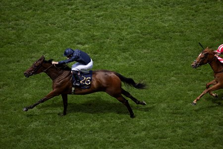 Undefeated Victorious posts a clear victory in the Queen Mary Stakes June 17 at Ascot
