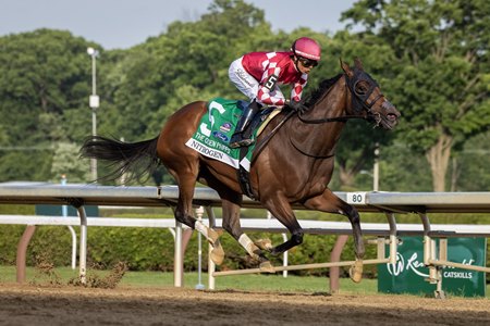 Nitrogen wins the Ogden Phipps Stakes at Saratoga Race Course