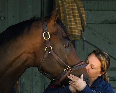 Englishman with trainer Cherie DeVaux