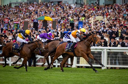 Nola Soul takes command in the Chesham Stakes June 18 at Ascot