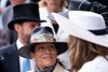Princess Zahra Aga Khan waits on the steppings for the Royal procession to arrive
Ascot 17.6.25 Pic: Edward Whitaker