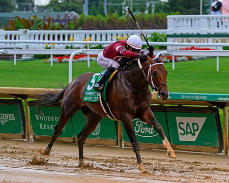 Magnitude wins the Stephen Foster Stakes at Churchill Downs