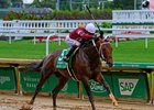 Magnitude with Jose Ortiz wins the Stephen Foster (G1) at Churchill Downs on June 27, 2026. 