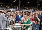 Vinnie Viola with St. Elias Stable in blue suit center celebrated 

Golden Tempo with Jose Ortiz wins the Belmont S. Presented by NYRA Bets (G1) at Saratoga in Saratoga Springs, N.Y., on June 6, 2026.