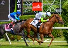 Fitz Right with Flavien Prat wins the Wonder Again (G2T)  at Saratoga in Saratoga Springs, N.Y., on June 5, 2026.  