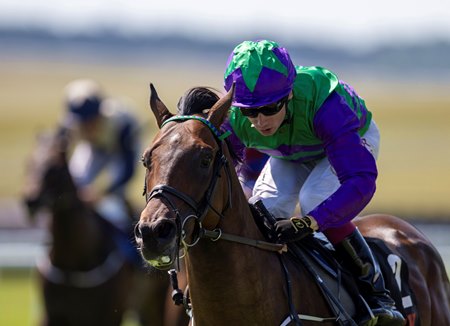 Celeron wins the Railway Stakes at the Curragh