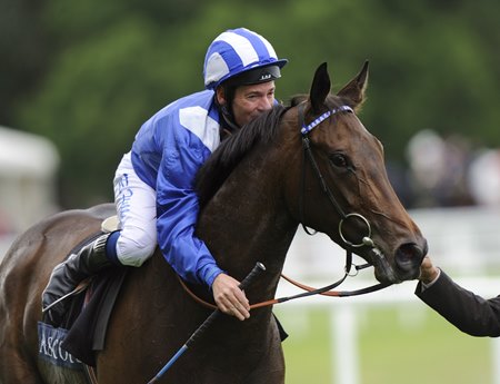 Ghanaati and Richard Hills after winning the 2009 Coronation Stakes at Ascot Racecourse