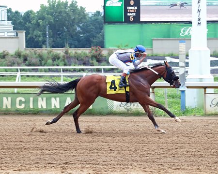 Book Value wins the Hoover Stakes by 5 1/2 lengths at Belterra Park