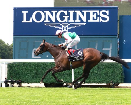 Kalpana wins the King George VI and Queen Elizabeth Stakes at Ascot Racecourse