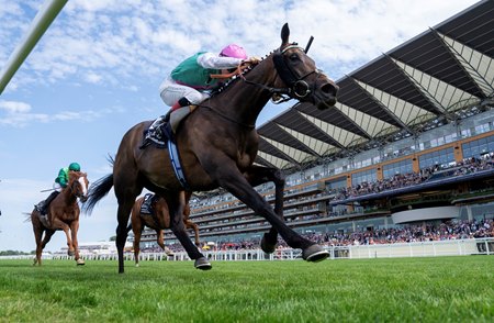 Kalpana wins the King George VI and Queen Elizabeth Stakes at Ascot Racecourse