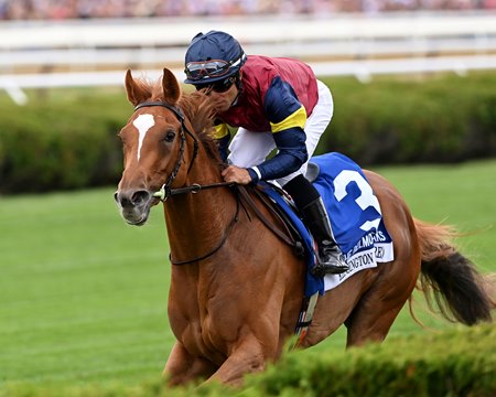 Kensington Lane wins the Belmont Oaks at Saratoga Race Course