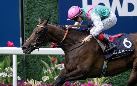 Kalpana wins the King George VI and Queen Elizabeth Stakes at Ascot Racecourse