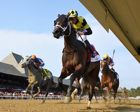 Maida wins the Honorable Miss Stakes at Saratoga Race Course